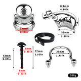 Dolphin Steel Chastity Cage with Anti-ring Removable comparison | 3d-chastity