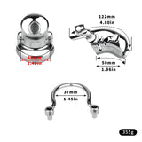 Dolphin Steel Chastity Cage with Anti-ring Removable product photo 14 of | 3d-chastity