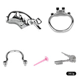 Dolphin Steel Chastity Cage with Anti-ring Removable product photo 17 of | 3d-chastity