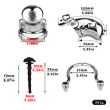 Dolphin Steel Chastity Cage with Anti-ring Removable product photo 20 of | 3d-chastity