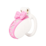 Double Color Butterfly Knot Chastity Cage size and shape | 3d-chastity