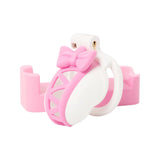 Double Color Butterfly Knot Chastity Cage main product | 3d-chastity