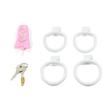 Double Color Butterfly Knot Chastity Cage material finish close | 3d-chastity