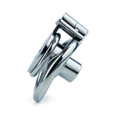 Double Screw Negative Chastity Cage material finish close | 3d-chastity