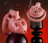 Double Small Chastity Cage Set wearing | 3d-chastity