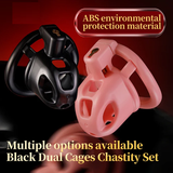Double Small Chastity Cage Set full kit | 3d-chastity