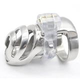 Detachable Prince Albert Lock Chastity Cage side | 3d-chastity