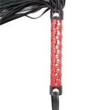 39cm Faux Leather SM Rope Flogger Chastity Cage wearing | 3d-chastity