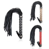 39cm Faux Leather SM Rope Flogger Chastity Cage main product | 3d-chastity