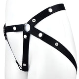 Elastic Chastity Waist Strap Cage lock and ring | 3d-chastity
