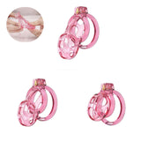 Elastic Soft Pink Cobra Chastity Cage - 3d-chastity