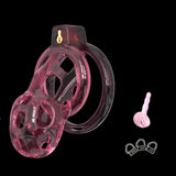 Elastic Soft Pink Cobra Chastity Cage - 3d-chastity