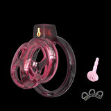 Elastic Soft Pink Cobra Chastity Cage - 3d-chastity