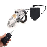Electric Penis Cage with Electrostimulation Box