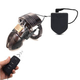 Electric Chastity Cage with Electrostimulation Box lock and ring | 3d-chastity