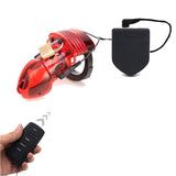 Electric Chastity Cage with Electrostimulation Box wearing | 3d-chastity