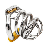 Ergonomic Stainless Steel Stealth Chastity Device main product | 3d-chastity
