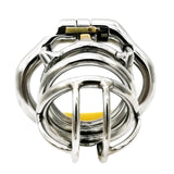 Ergonomic Stainless Steel Stealth Chastity Device wearing | 3d-chastity