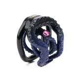 Evil Octopus Entwined Chastity Cage lock and ring | 3d-chastity