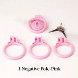 New Ultra Compact Honeycomb Positive/Negative Chastity Cage side | 3d-chastity