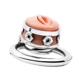 Steel Inverted Chastity Cage - Clitty Locker full kit | 3d-chastity