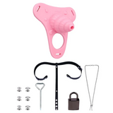 Fantasy Pink Conch Chastity Cage with Belt product photo 16 of | 3d-chastity