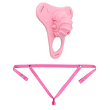 Fantasy Pink Conch Chastity Cage with Belt product photo 19 of | 3d-chastity