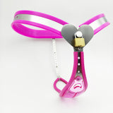 Female Chastity Belt with Pink Transparent Panel main product | 3d-chastity