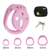 Flat CB 6.0 Chastity Cage material finish close | 3d-chastity