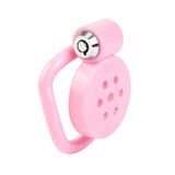 Male Pink Flat Chastity Cage side | 3d-chastity