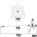 Flat Chastity Cage with Detachable Ball Catheter rear | 3d-chastity