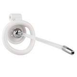 Flat Chastity Cage with Detachable Ball Catheter front | 3d-chastity