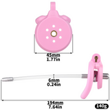 Flat Chastity Cage with Detachable Ball Catheter wearing | 3d-chastity