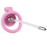 Flat Chastity Cage with Detachable Ball Catheter side | 3d-chastity