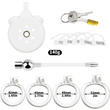 Flat Chastity Cage with Detachable Ball Catheter size and shape | 3d-chastity