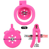 Flat Chastity Prison Cage lock and ring | 3d-chastity