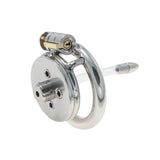 Flat Chastity with Spikes Cage lock and ring | 3d-chastity