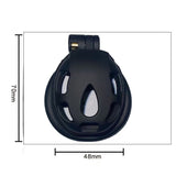 Flat Cobra Male Chastity Cage rear | 3d-chastity