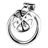 Flat Chastity Cage with Spikes Removable rear | 3d-chastity
