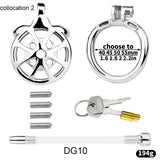 Flat Chastity Cage with Spikes Removable product photo 14 of | 3d-chastity