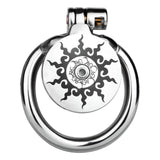 Flat Lotus Chastity Cage material finish close | 3d-chastity