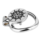 Flat Lotus Chastity Cage lock and ring | 3d-chastity