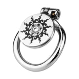 Flat Lotus Chastity Cage side | 3d-chastity