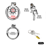 Flat Lotus Chastity Cage size and shape | 3d-chastity