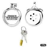 Flat Male Chastity Cage material finish close | 3d-chastity