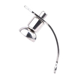 Flat Negative Chastity Cage with Silicone Realistic Dildo lock and ring | 3d-chastity