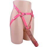 Flat Negative Chastity Cage with Silicone Realistic Dildo rear | 3d-chastity