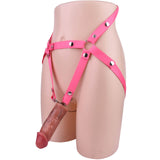 Flat Negative #3233 Chastity Cage with Silicone Realistic Dildo full kit | 3d-chastity