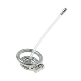 Flat Plain Hollow CB Chastity Device lock and ring | 3d-chastity