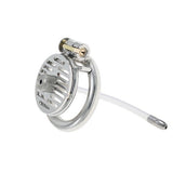 Flat Plain Hollow CB Chastity Device side | 3d-chastity